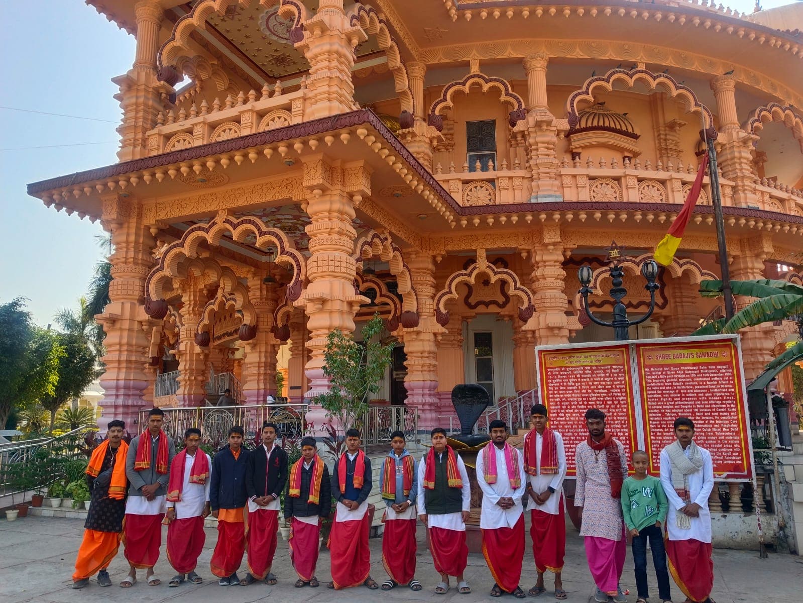 Aastha Gurukul students learning Vedic Astrology in Ujjain - Jyotish class session