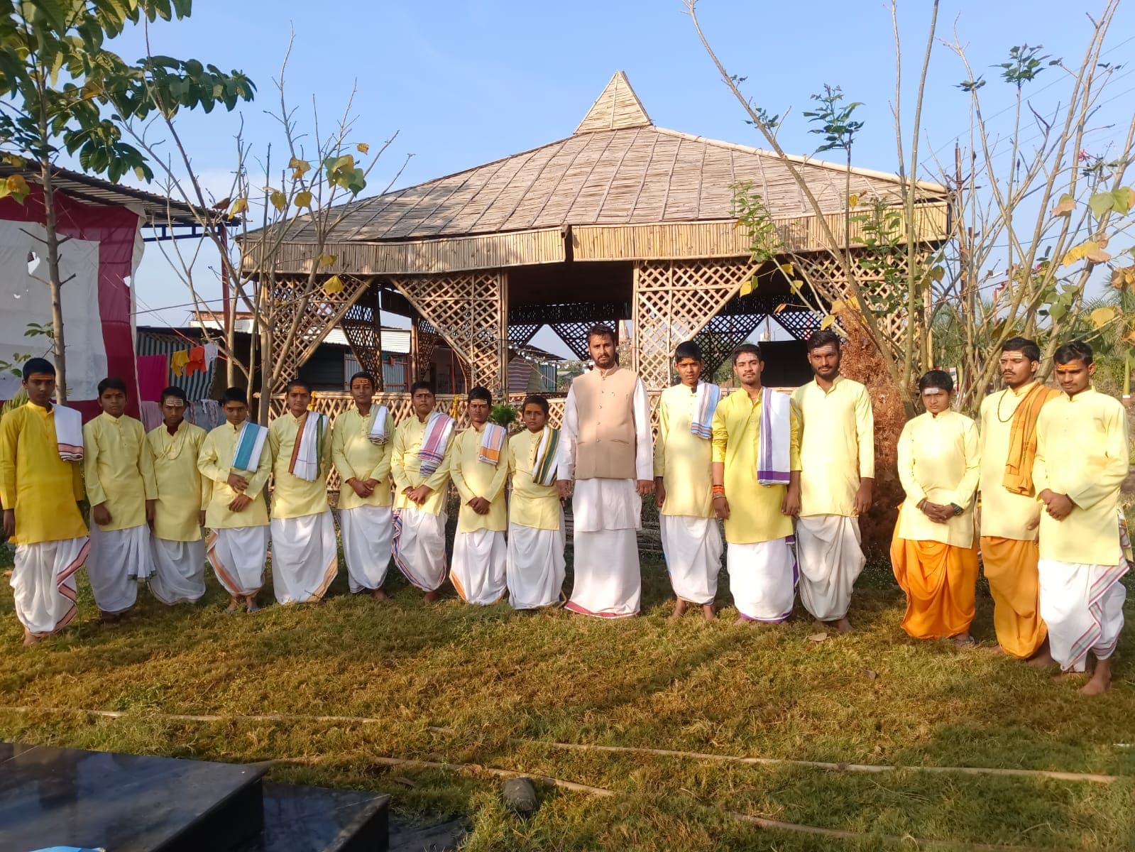 Astrology certification ceremony at Aastha Gurukul Ujjain - Jyotish Acharya students